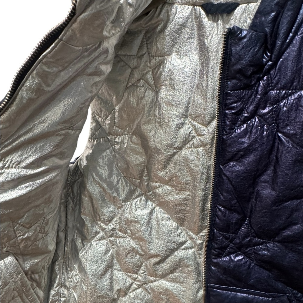 J. CREW Crewcuts Reversible Navy & Silver Quilted Vest - Picture 5 of 8